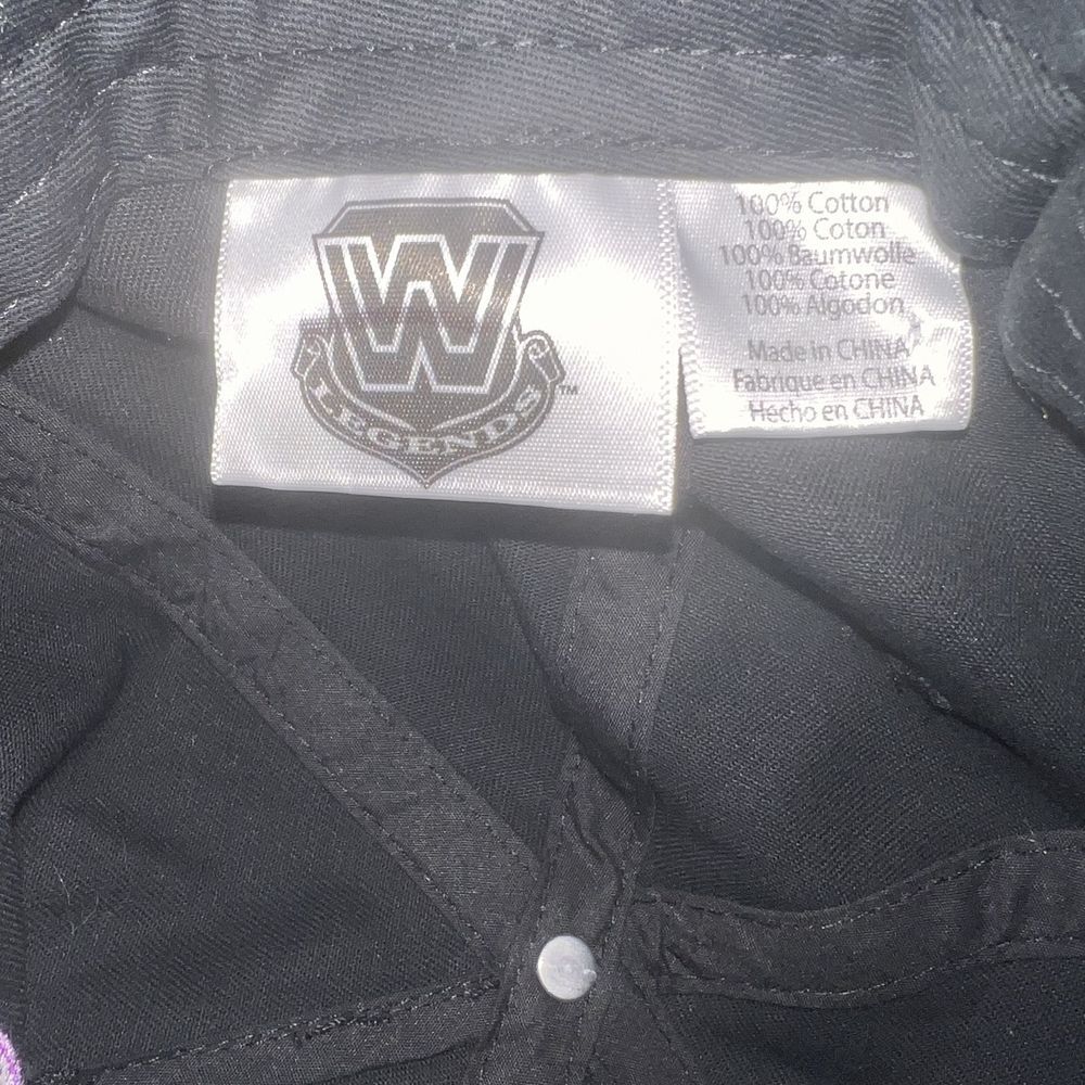 WWE UNDERTAKER Adjustable Baseball Cap/Hat Black Purple Official Licensed‎ New - Picture 3 of 8